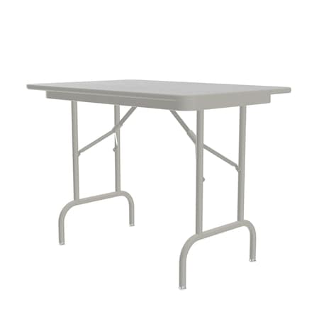 Correll CF Melamine Folding Tables - Keyboard Height 24x36 Gray Granite CF2448MK-15